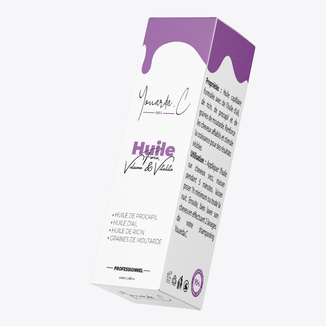YOUARDA•C Solutions pour friser et défriser les cheveux HUILE FORCE VITALITE ET VOLUME