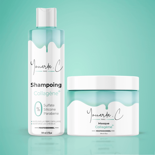 YOUARDA•C Soin des cheveux Youarda.C – Gamme Collagène Plus – Cheveux Colorés, Méchés, Élastiques, Réparation & Souplesse Ultime