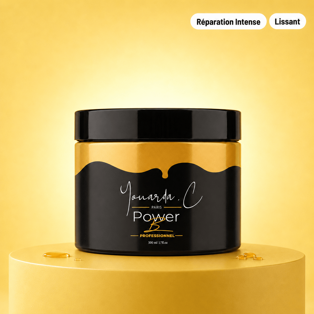 YOUARDA•C Soin des cheveux 💥 Youarda.C® – Masque Lissant POWER B – Ultra Lissant, Réparation Choc, Fortifiant Intense & Douceur Absolue, Effet Soie