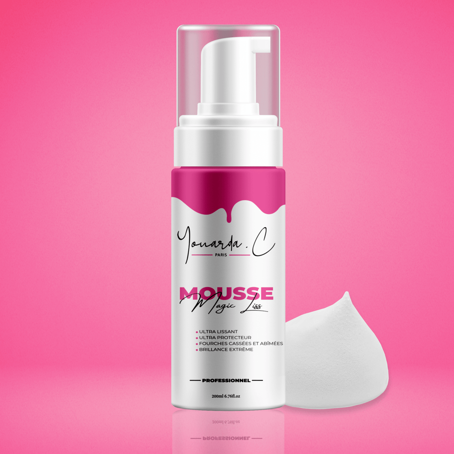 YOUARDA•C Solutions pour friser et défriser les cheveux MOUSSE MAGIC LISS