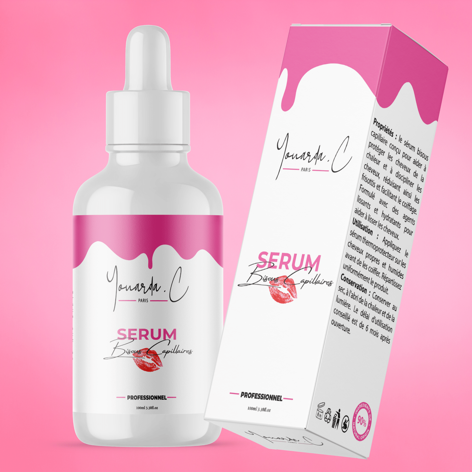 YOUARDA•C Solutions pour friser et défriser les cheveux SERUM BISOUS CAPILLAIRES