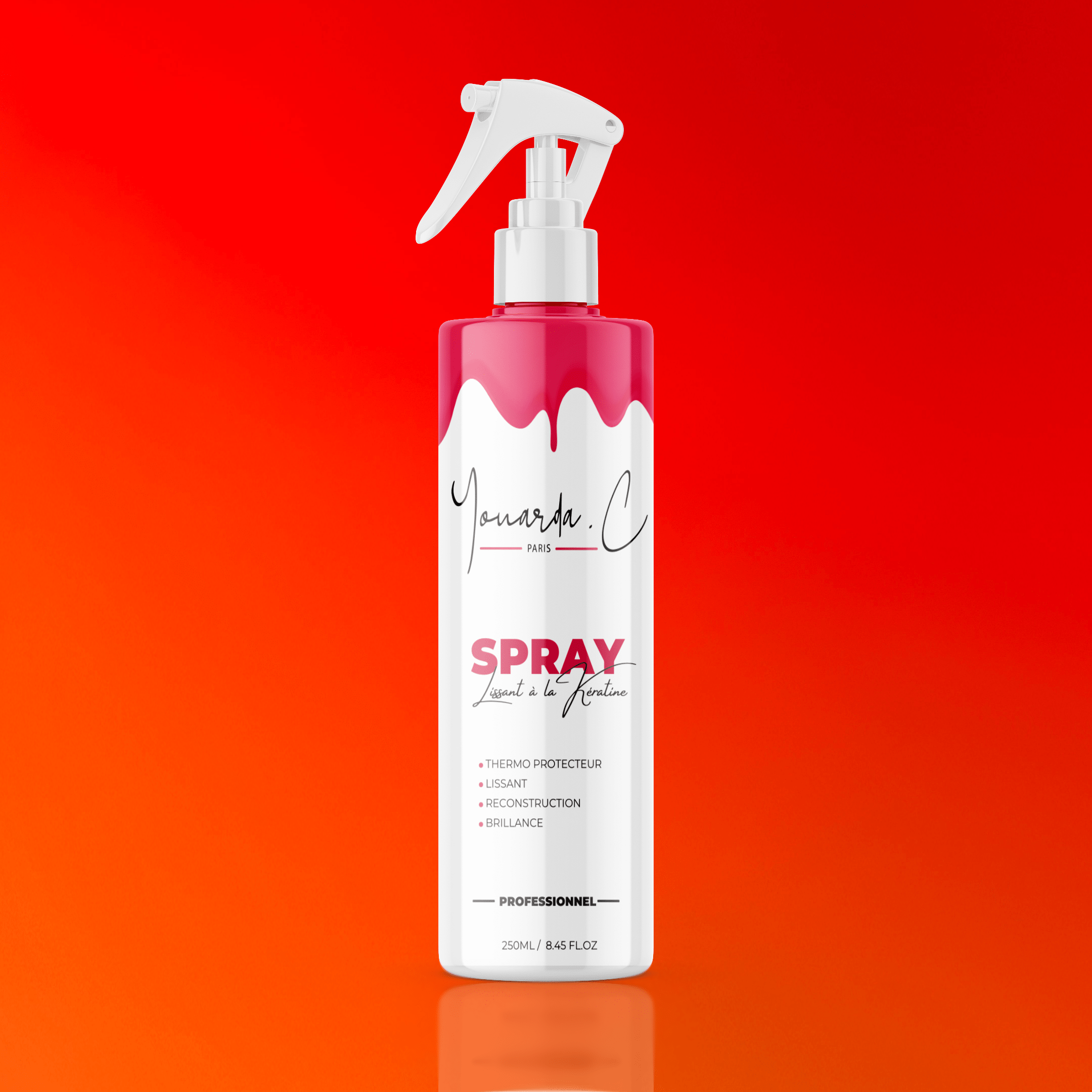 YOUARDA•C Solutions pour friser et défriser les cheveux SPRAY LISSANT KÉRATINE