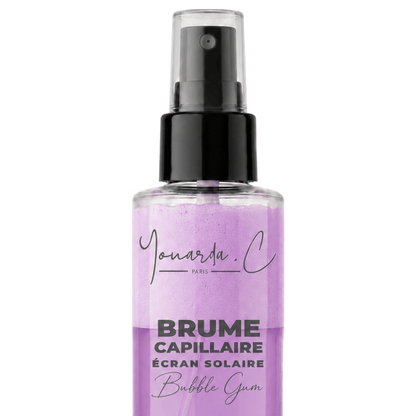 YOUARDA•C Solutions pour friser et défriser les cheveux 🏖 Youarda.C – Brume Capillaire Ecran Solaire – Odeur Bubble Gum, Protecteur UV, Chaleur