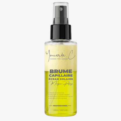 YOUARDA•C Solutions pour friser et défriser les cheveux 🏖 Youarda.C – Brume Capillaire Ecran Solaire – Odeur Mangue-Papaye, Protecteur UV, Chaleur