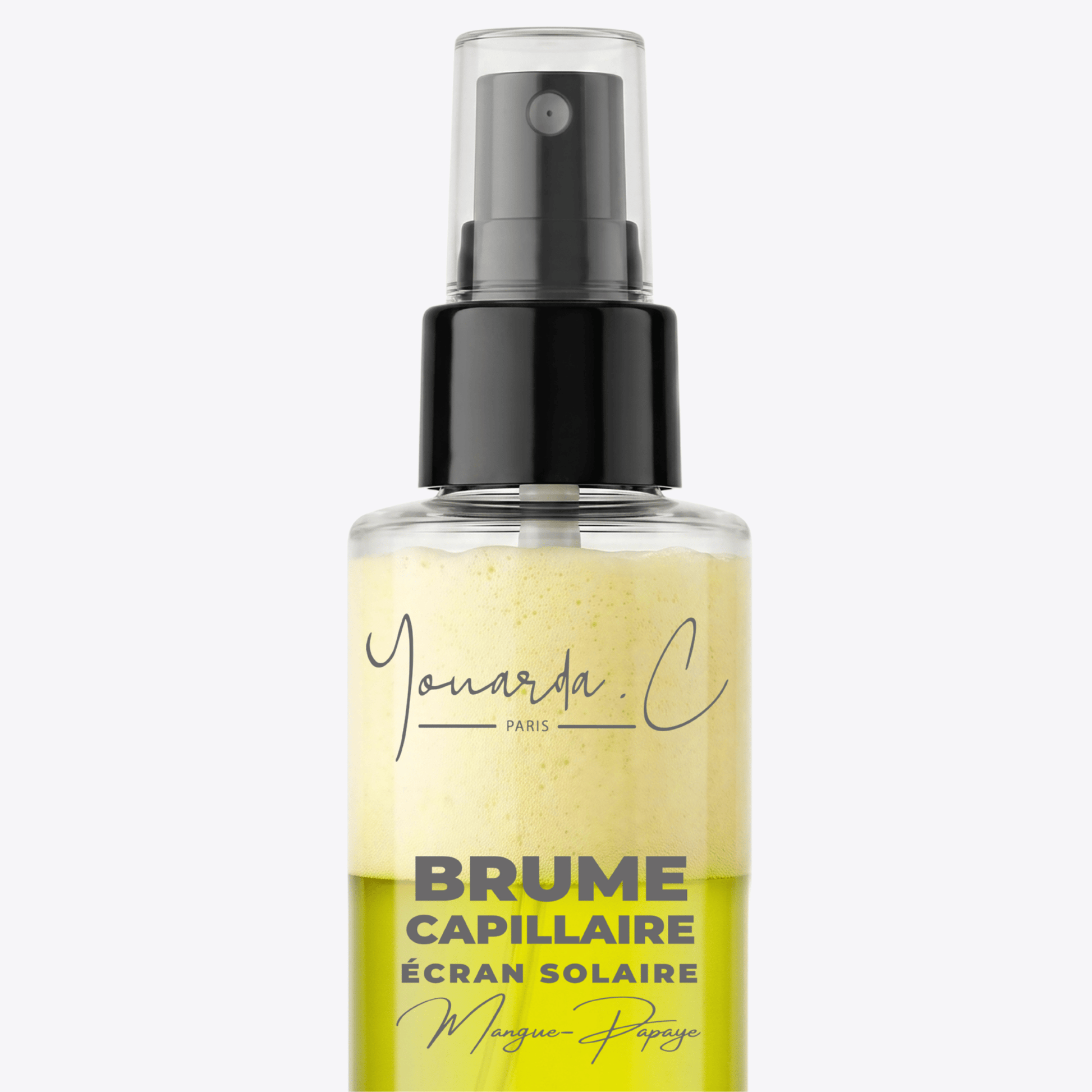 YOUARDA•C Solutions pour friser et défriser les cheveux 🏖 Youarda.C – Brume Capillaire Ecran Solaire – Odeur Mangue-Papaye, Protecteur UV, Chaleur