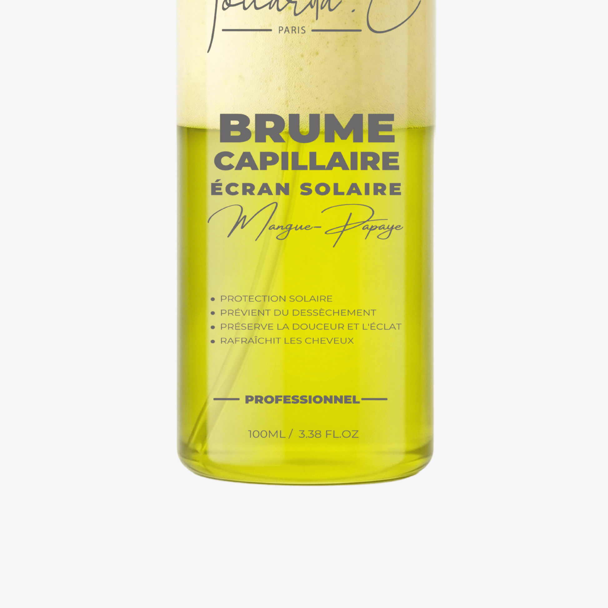 YOUARDA•C Solutions pour friser et défriser les cheveux 🏖 Youarda.C – Brume Capillaire Ecran Solaire – Odeur Mangue-Papaye, Protecteur UV, Chaleur
