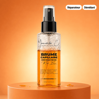 YOUARDA•C Solutions pour friser et défriser les cheveux 💫 Youarda.C – Brume Capillaire Réparatrice – Odeur Musc Blanc, Réparation, Démêlage & Brillance