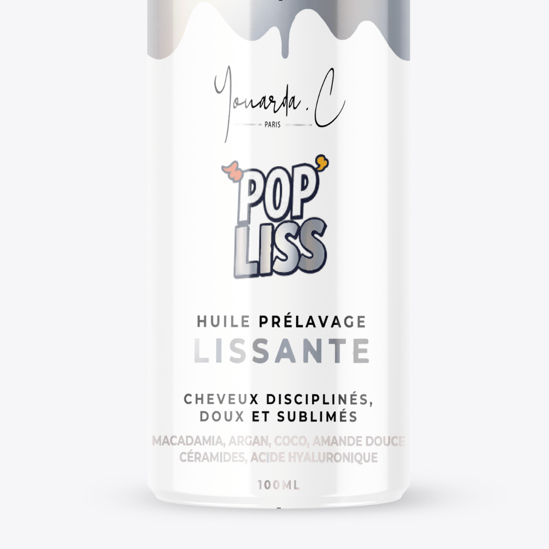 YOUARDA•C Solutions pour friser et défriser les cheveux Youarda.C – Huile Prelavage BOOSTER POP LISS – Soin Lissant & Cheveux Disciplinés, Nourrit & Dompte les Cheveux Rebelles, Coiffage Facilité