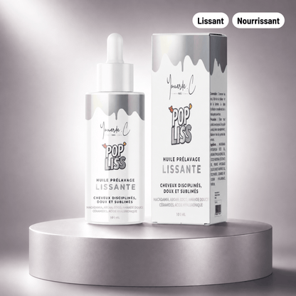 YOUARDA•C Solutions pour friser et défriser les cheveux 💖 Youarda.C® – Huile Prelavage BOOSTER POP LISS – Soin Lissant & Cheveux Disciplinés, Nourrit & Dompte les Cheveux Rebelles, Coiffage Facilité
