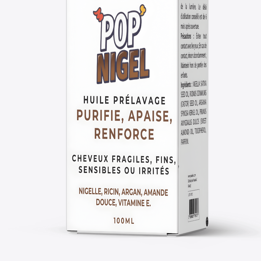 YOUARDA•C Solutions pour friser et défriser les cheveux Youarda.C – Huile Prelavage BOOSTER POP NIGELLE – Soin Purifiant & Fortifiant Intense, Répare, Nourrit & Renforce dès la Racine, Protection & Cheveux Régénérés