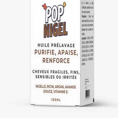YOUARDA•C Solutions pour friser et défriser les cheveux Youarda.C – Huile Prelavage BOOSTER POP NIGELLE – Soin Purifiant & Fortifiant Intense, Répare, Nourrit & Renforce dès la Racine, Protection & Cheveux Régénérés