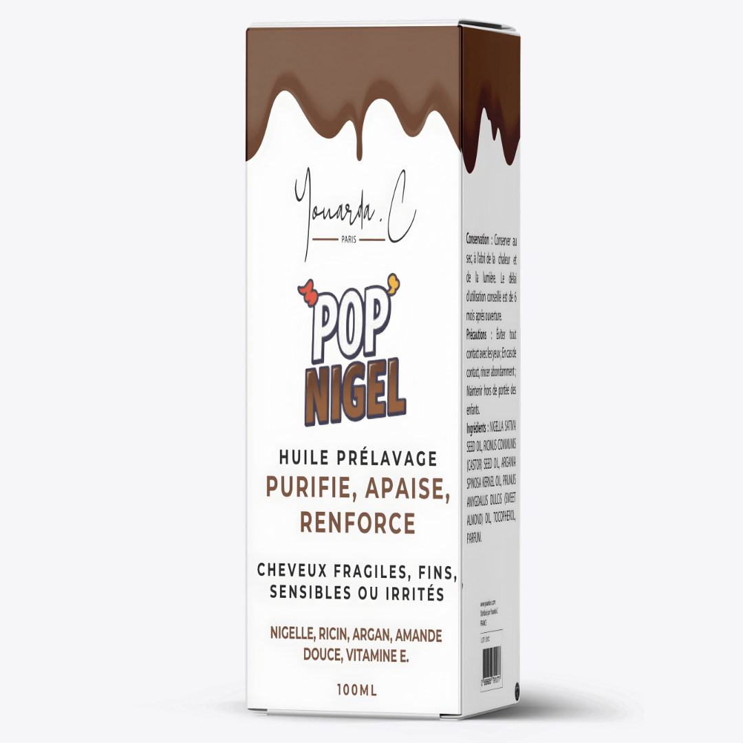 YOUARDA•C Solutions pour friser et défriser les cheveux Youarda.C – Huile Prelavage BOOSTER POP NIGELLE – Soin Purifiant & Fortifiant Intense, Répare, Nourrit & Renforce dès la Racine, Protection & Cheveux Régénérés