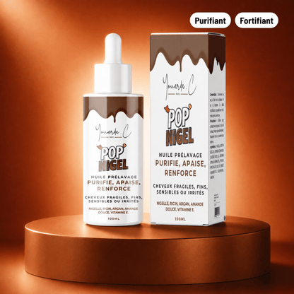 YOUARDA•C Solutions pour friser et défriser les cheveux 🤎 Youarda.C® – Huile Prelavage BOOSTER POP NIGELLE – Soin Purifiant & Fortifiant Intense, Répare, Nourrit & Renforce dès la Racine, Protection & Cheveux Régénérés
