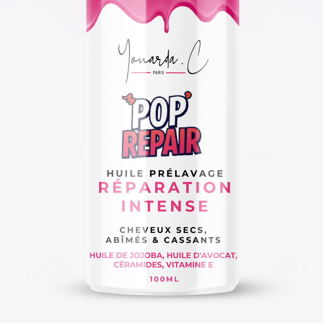 YOUARDA•C Solutions pour friser et défriser les cheveux Youarda.C – Huile Prelavage BOOSTER POP REPAIR – Réparation Profonde & Cheveux Régénérés, Réparateur & Fibre Ressourcée, Cheveux Abîmés & Fragilisés