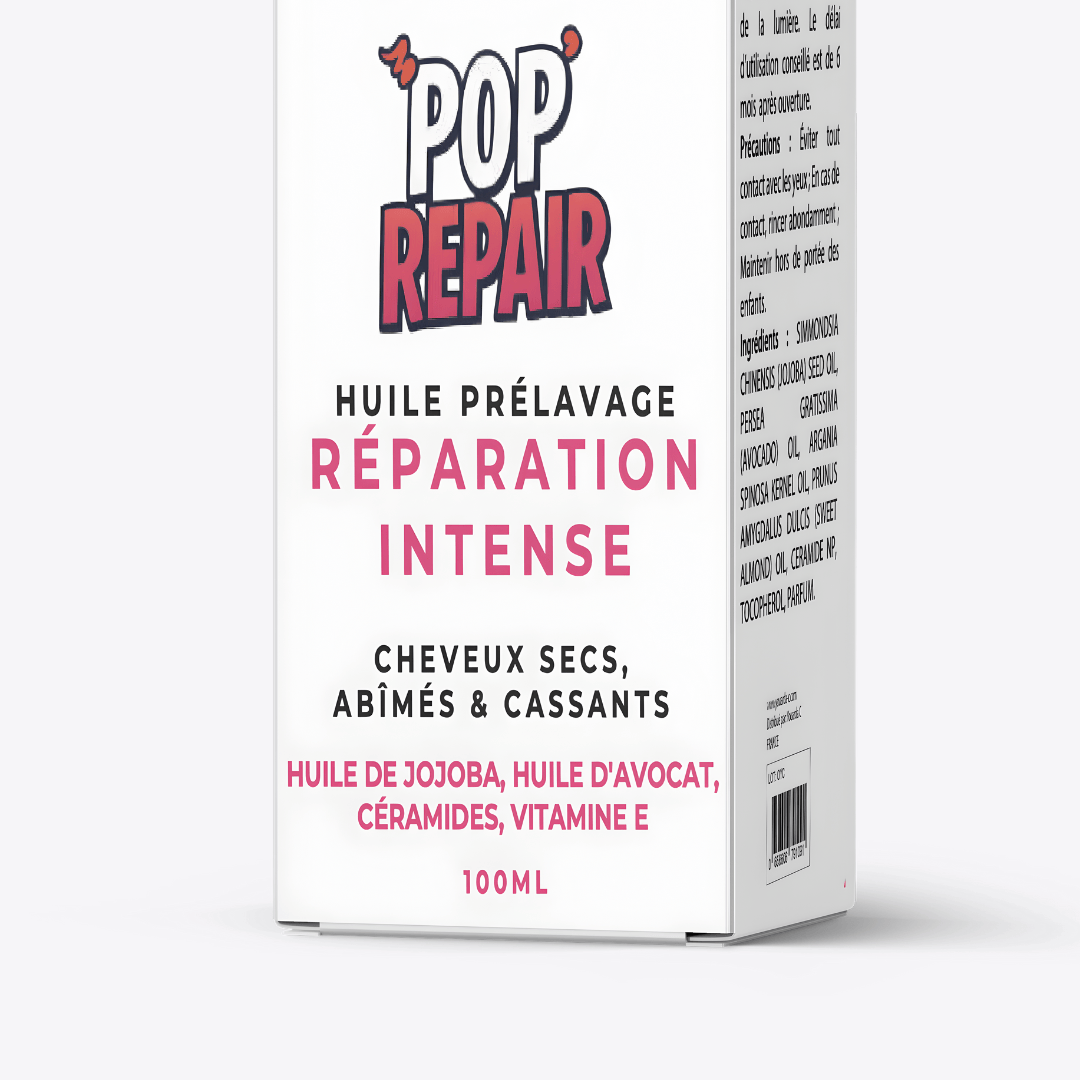YOUARDA•C Solutions pour friser et défriser les cheveux Youarda.C – Huile Prelavage BOOSTER POP REPAIR – Réparation Profonde & Cheveux Régénérés, Réparateur & Fibre Ressourcée, Cheveux Abîmés & Fragilisés