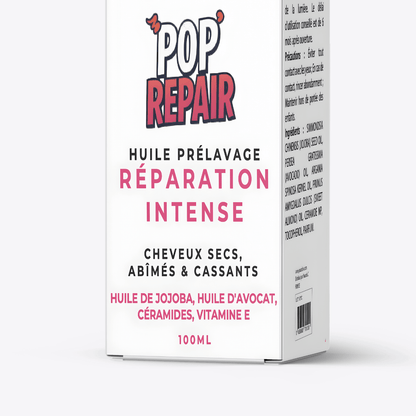 YOUARDA•C Solutions pour friser et défriser les cheveux Youarda.C – Huile Prelavage BOOSTER POP REPAIR – Réparation Profonde & Cheveux Régénérés, Réparateur & Fibre Ressourcée, Cheveux Abîmés & Fragilisés