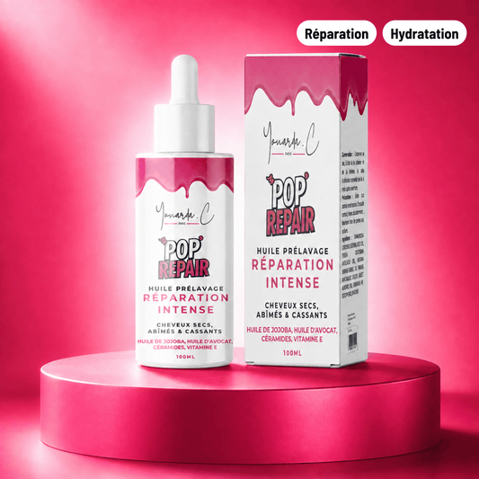 YOUARDA•C Solutions pour friser et défriser les cheveux 💫 Youarda.C® – Huile Prelavage BOOSTER POP REPAIR – Réparation Profonde & Cheveux Régénérés, Réparateur & Fibre Ressourcée, Cheveux Abîmés & Fragilisés