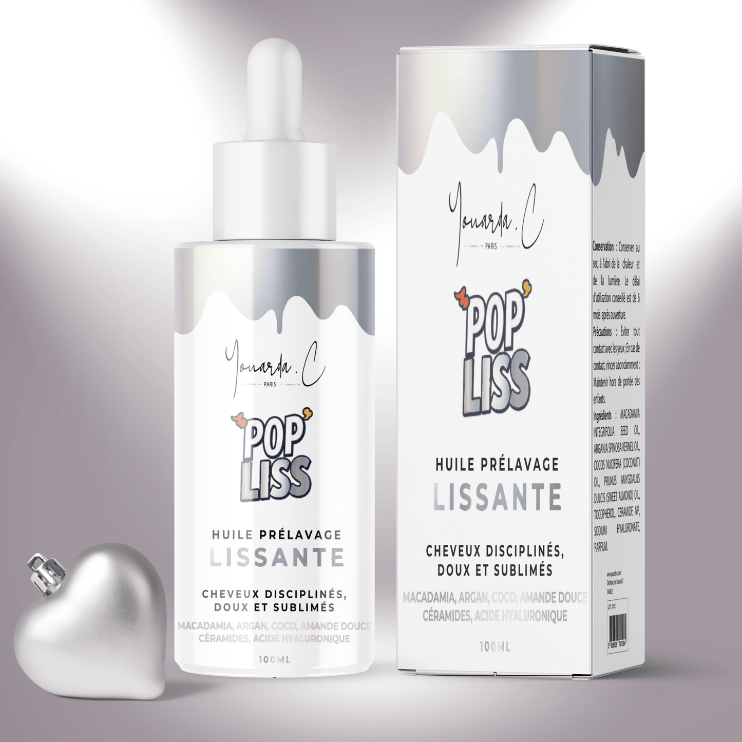 YOUARDA•C Solutions pour friser et défriser les cheveux Youarda.C – Huile Prelavage Pop Liss