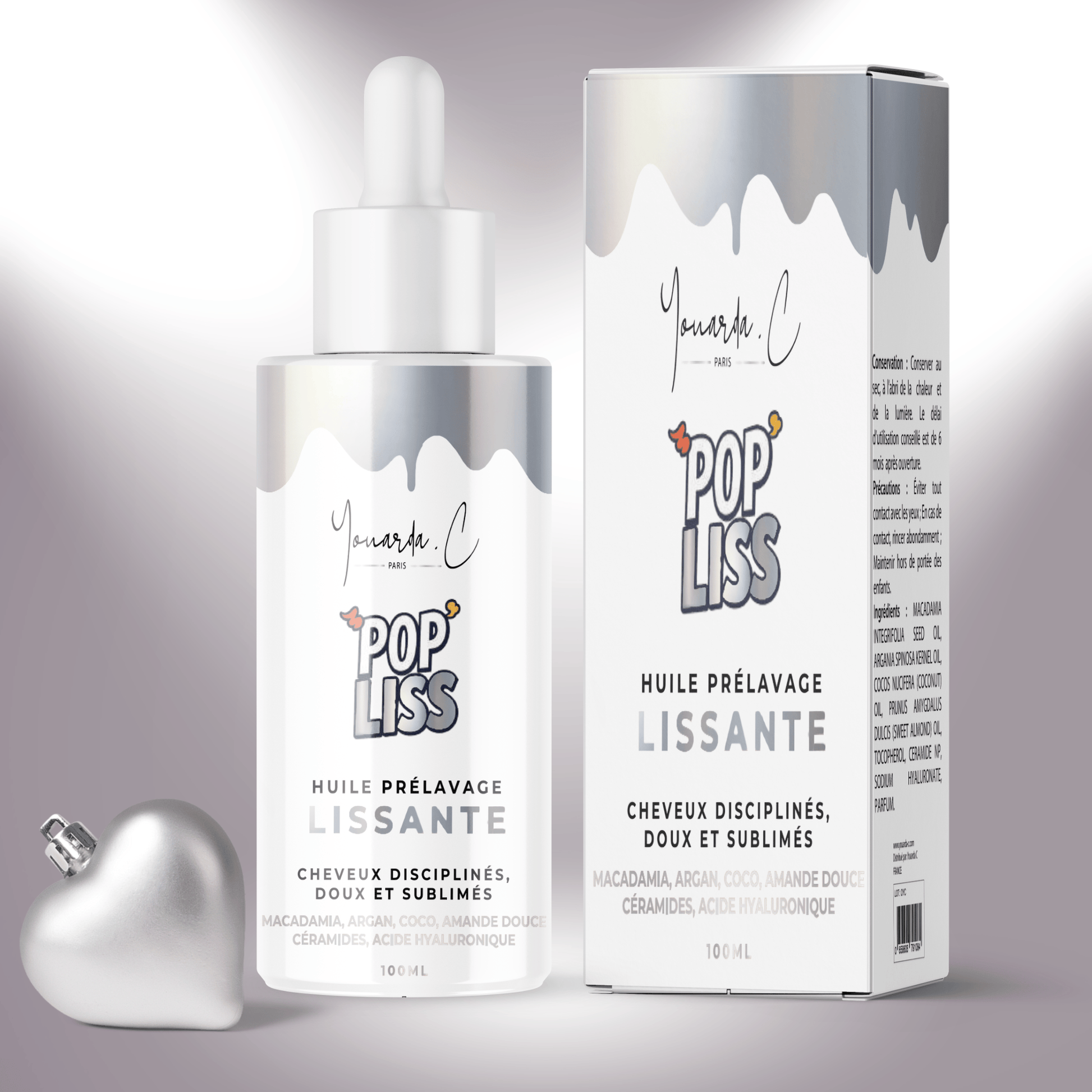 YOUARDA•C Solutions pour friser et défriser les cheveux Youarda.C – Huile Prelavage Pop Liss