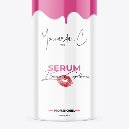 YOUARDA•C Solutions pour friser et défriser les cheveux Youarda.C – Sérum Bisous Capillaires – Sublimateur Professionnel 100ml Kératine Huile d'Argan Premium Aloé Vera & Vitamine E Anti-frisottis Hydratant Réparateur et Thermoprotecteur pour un Glow Instantané