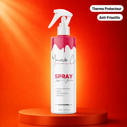 YOUARDA•C Solutions pour friser et défriser les cheveux 👩🏻 Youarda.C® – Spray Lissant Kératine – Anti-Frizz & Thermo-Protecteur, Coiffage Facilité
